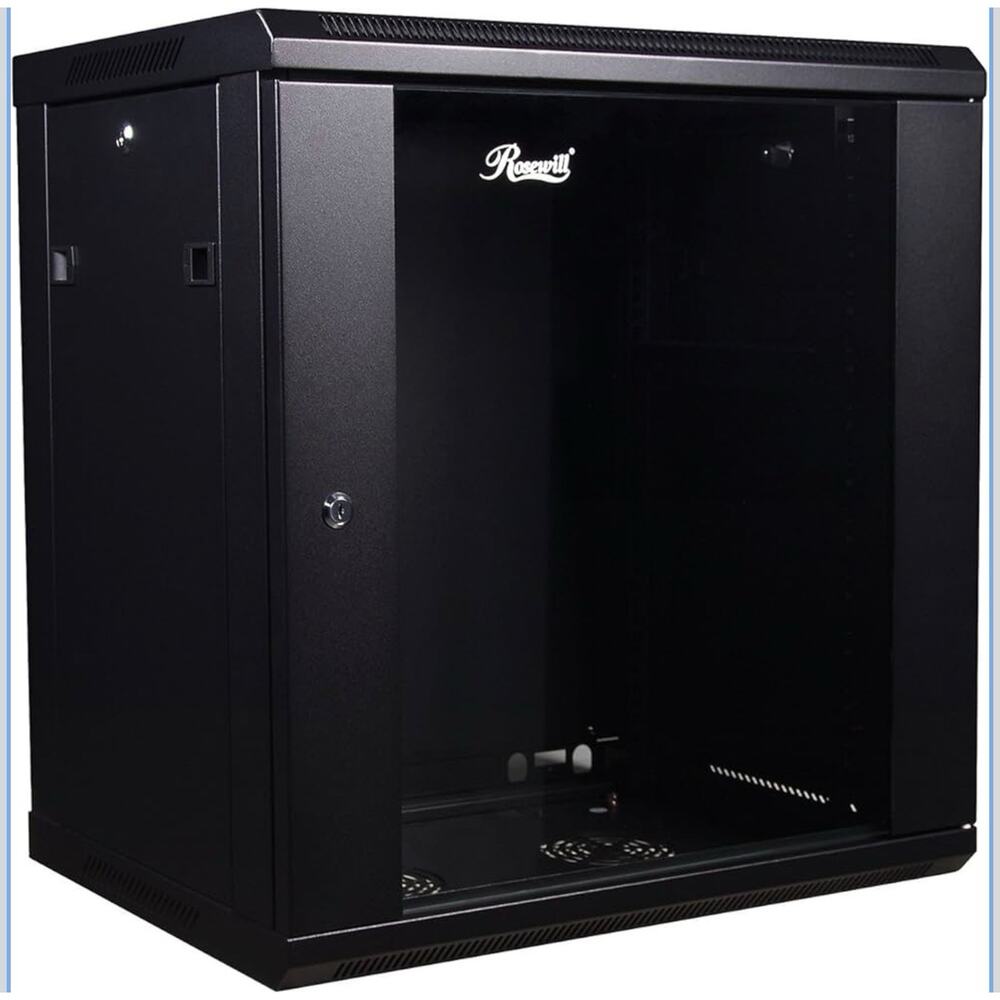 Rosewill 12U Server Rack Enclosure w/ Glass Door, Locks, & Removable Panel READ